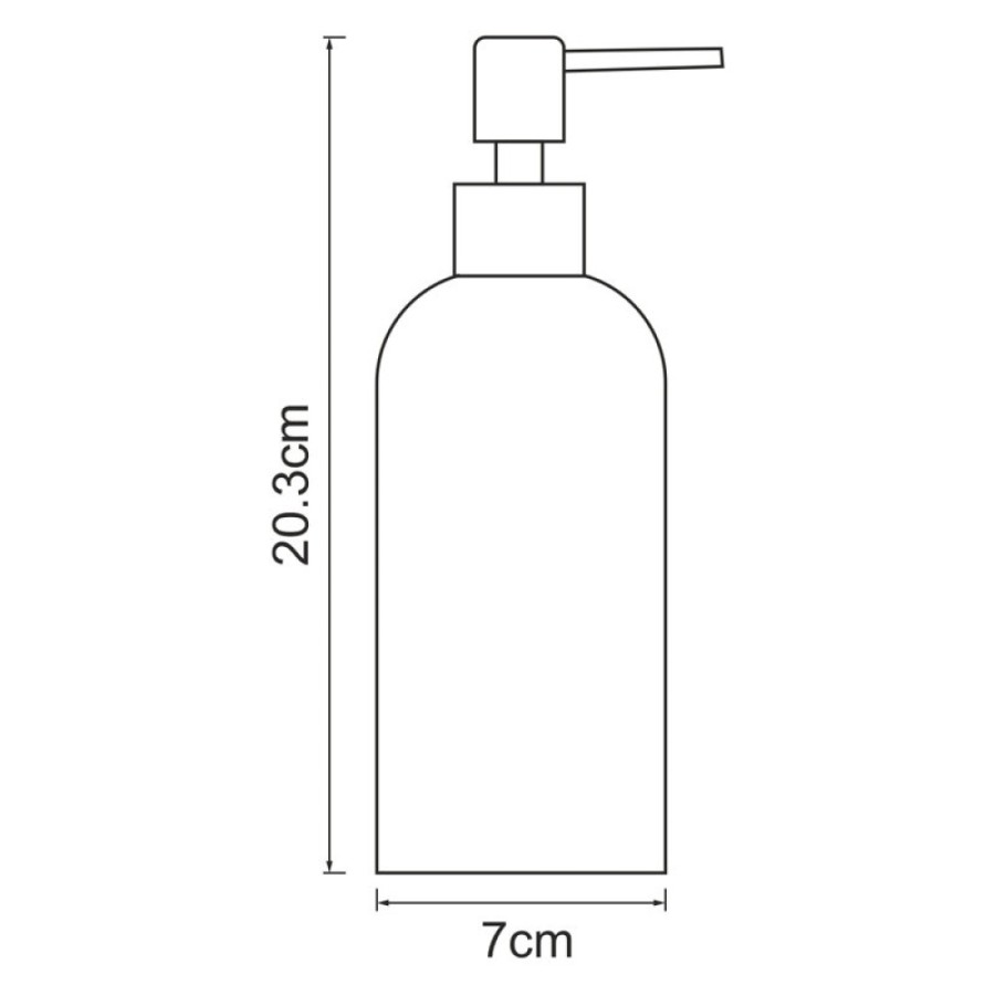 Дозатор для жидкого мыла WasserKRAFT Neime, черный/белый, K-1999