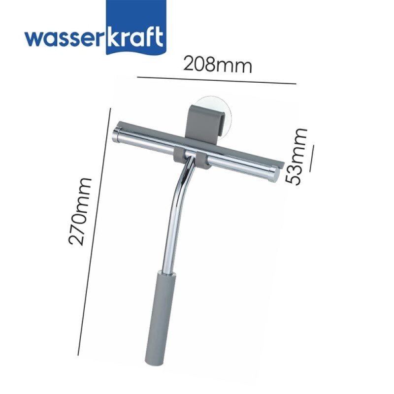 Скребок для душевой кабины WasserKRAFT Серия К, хром, K-211