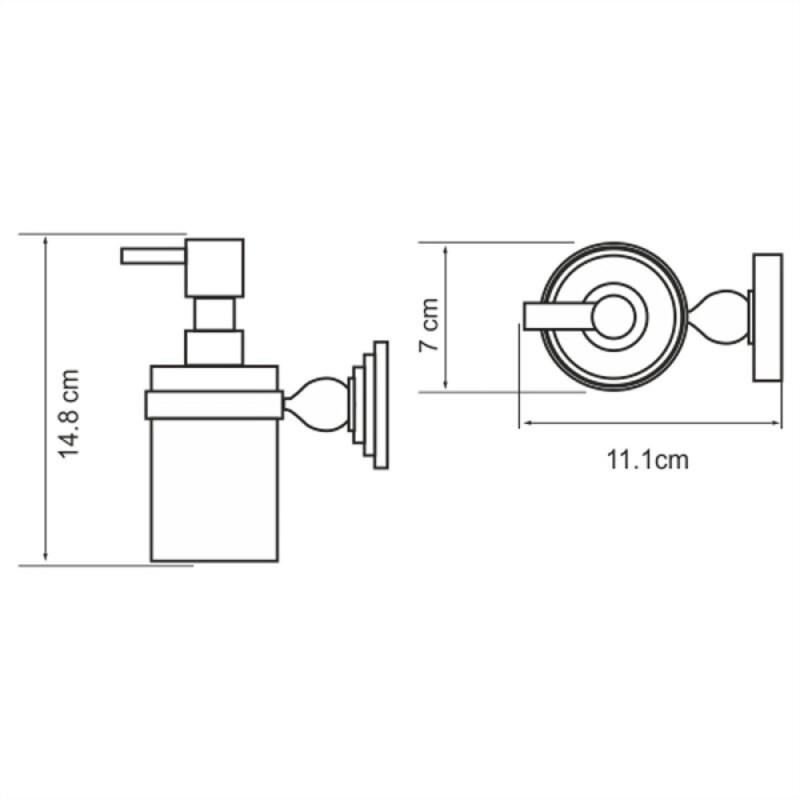Дозатор для жидкого мыла WasserKRAFT Diemel, Diemel K-2299
