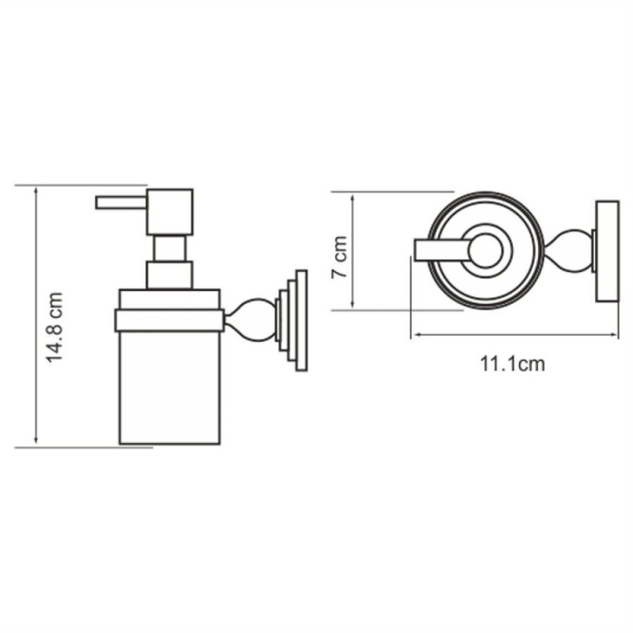 Дозатор для жидкого мыла WasserKRAFT Diemel, Diemel K-2299