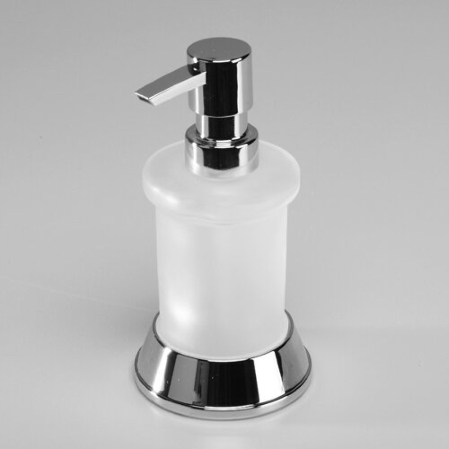 Дозатор WasserKRAFT Donau, для жидкого мыла, 170 мл, K-2499, хром/белый
