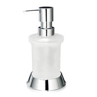 Дозатор WasserKRAFT Donau, для жидкого мыла, 170 мл, K-2499, хром/белый