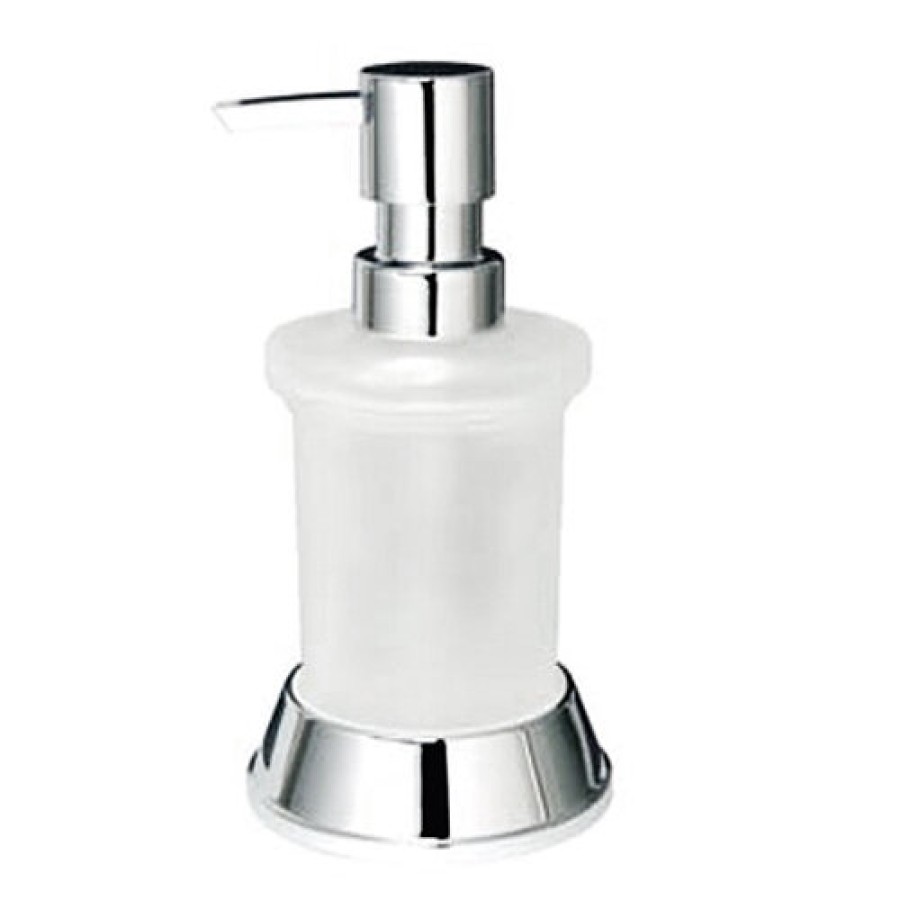 Дозатор WasserKRAFT Donau, для жидкого мыла, 170 мл, K-2499, хром/белый
