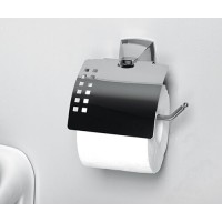 Держатель для туалетной бумаги WasserKRAFT Wern, с крышкой, K-2525, хром