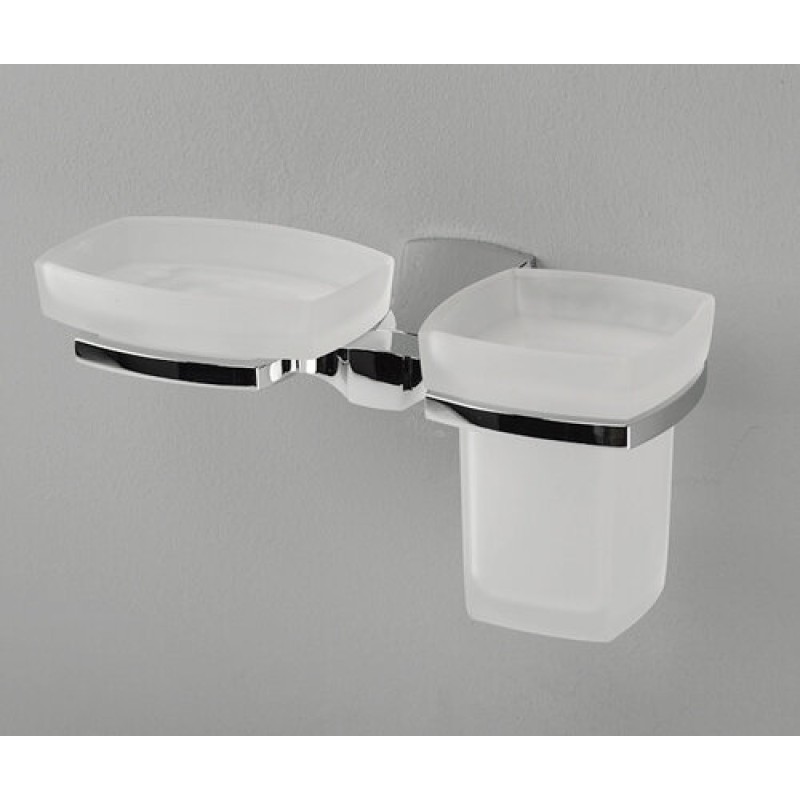 Держатель стакана и мыльницы WasserKRAFT Wern, K-2526, хром