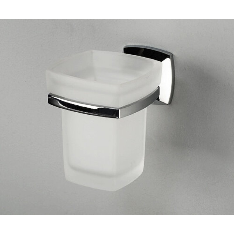 Стакан с держателем WasserKRAFT Wern, K-2528, хром