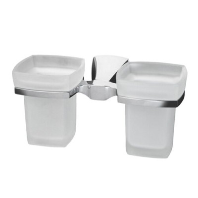 Стакан с держателем WasserKRAFT Wern, двойной, K-2528D, хром