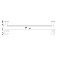 Полотенцедержатель WasserKRAFT Wern, 65 см, хром, K-2530