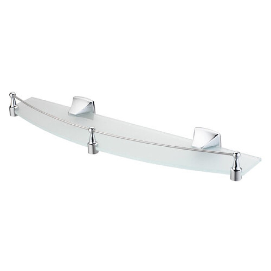 Полка стеклянная WasserKRAFT Wern, K-2544, хром