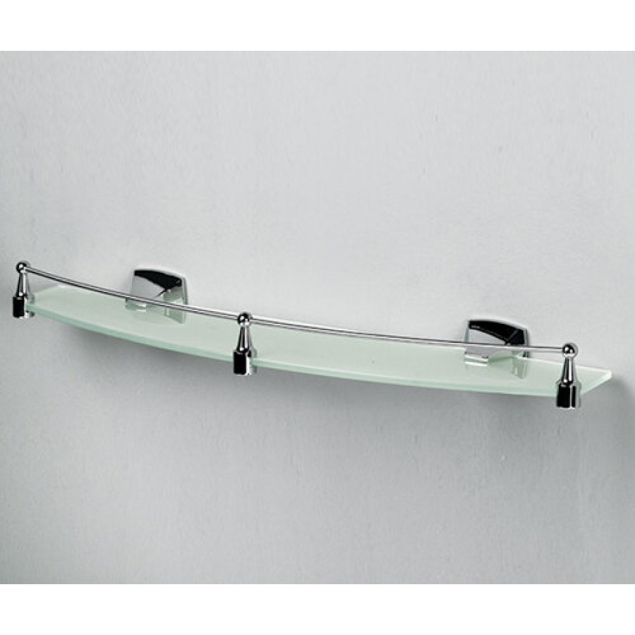 Полка стеклянная WasserKRAFT Wern, K-2544, хром