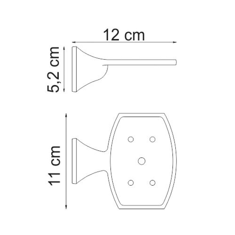 Мыльница-решетка WasserKRAFT Wern, K-2569, хром