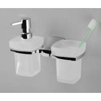 Держатель стакана и дозатора WasserKRAFT Wern, K-2589, хром