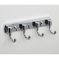 Крючок настенный WasserKRAFT Oder, 4 крючка, K-3074, хром