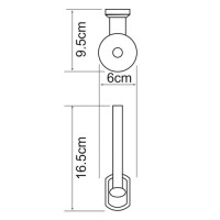 Держатель для туалетной бумаги WasserKRAFT Oder, вертикальный, K-3097, хром