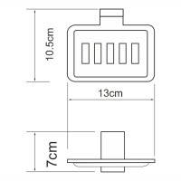 Мыльница-решетка с держателем WasserKRAFT Abens K-3269