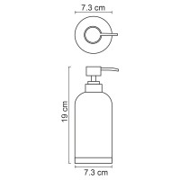Дозатор для жидкого мыла WasserKRAFT Lopau, темно-серый/дерево, K-3399