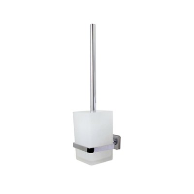 Ершик для унитаза с держателем WasserKRAFT Dill, K-3927, белый/хром