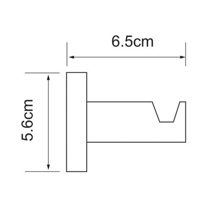 Крючок WasserKRAFT Isen, K-4023, хром