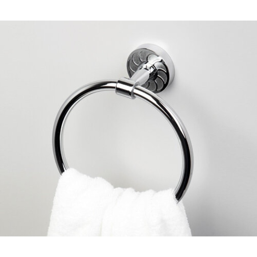 Полотенцедержатель кольцо WasserKRAFT Isen, 20 см, хром, K-4060