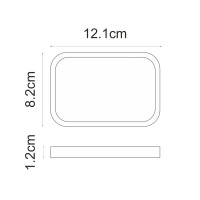 Мыльница WasserKRAFT Paar, черный/белый, K-4229
