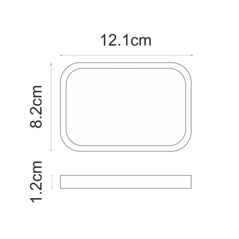 Мыльница WasserKRAFT Paar, черный/белый, K-4229