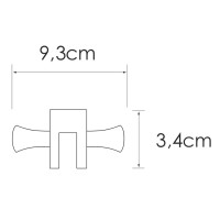 Крючок WasserKRAFT K-423, для душевых уголков, хром