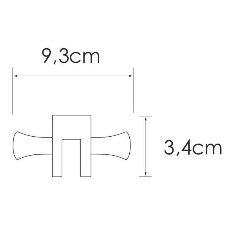 Крючок WasserKRAFT K-423, для душевых уголков, хром