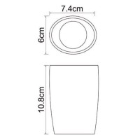 Стакан для зубных щеток WasserKraft Dinkel, K-4628, белый