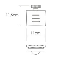 Мыльница WasserKRAFT Mosel K-46629, держатель хром