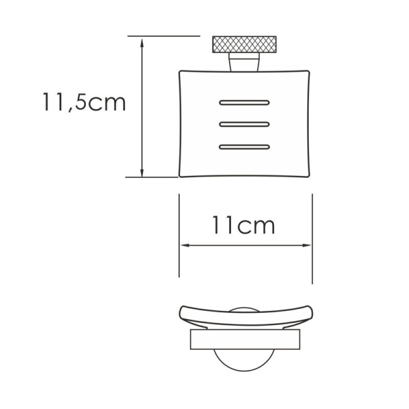 Мыльница WasserKRAFT Mosel K-46629, держатель хром