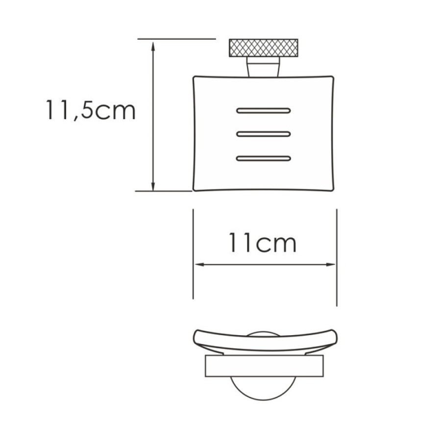 Мыльница WasserKRAFT Mosel K-46629, держатель хром