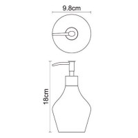 Дозатор для жидкого мыла WasserKraft Dinkel, K-4699, белый