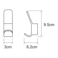 Крючок WasserKRAFT Leine, хром, K-5023