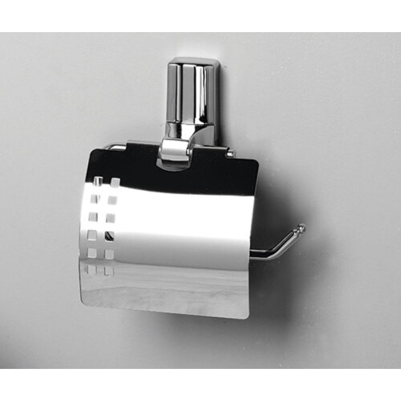 Держатель для туалетной бумаги WasserKRAFT Leine, с крышкой, K-5025, хром
