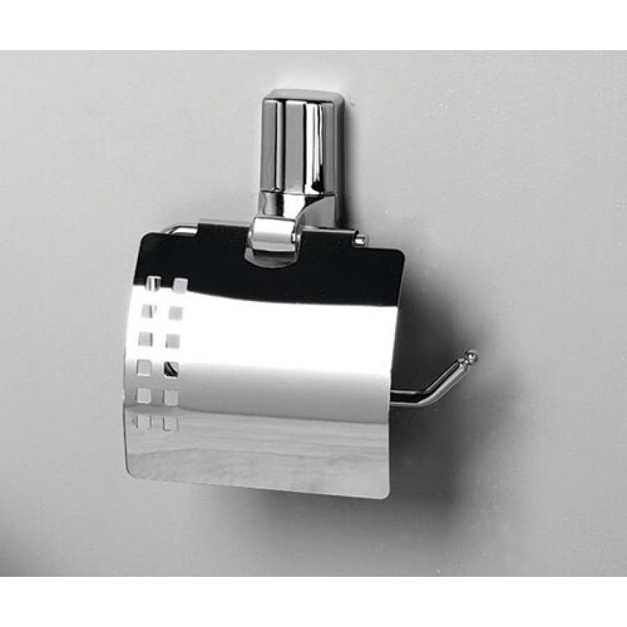 Держатель для туалетной бумаги WasserKRAFT Leine, с крышкой, K-5025, хром