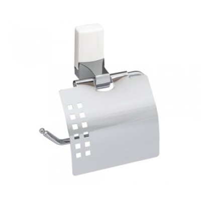Держатель для туалетной бумаги WasserKRAFT Leine, с крышкой, K-5025W, хром