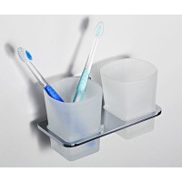 Стакан для щеток с держателем WasserKRAFT Leine, K-5028D, хром