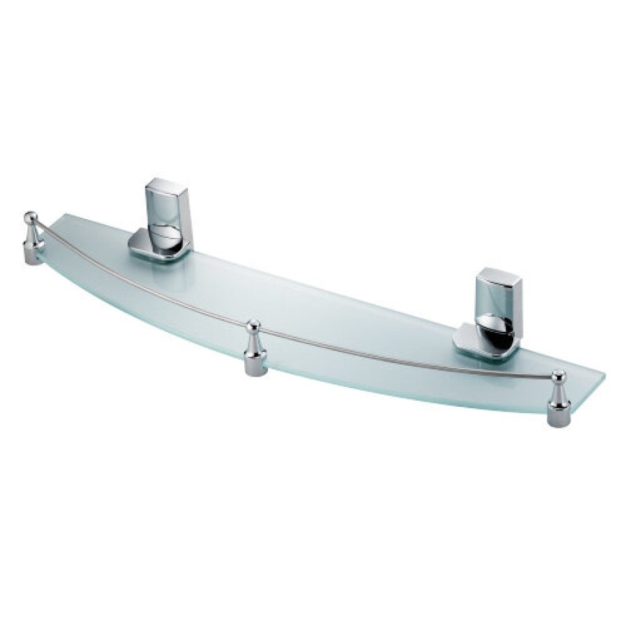 Полка стеклянная WasserKRAFT Leine, K-5044, хром
