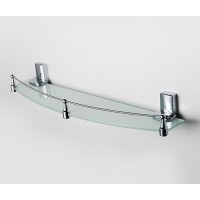Полка стеклянная WasserKRAFT Leine, K-5044, хром
