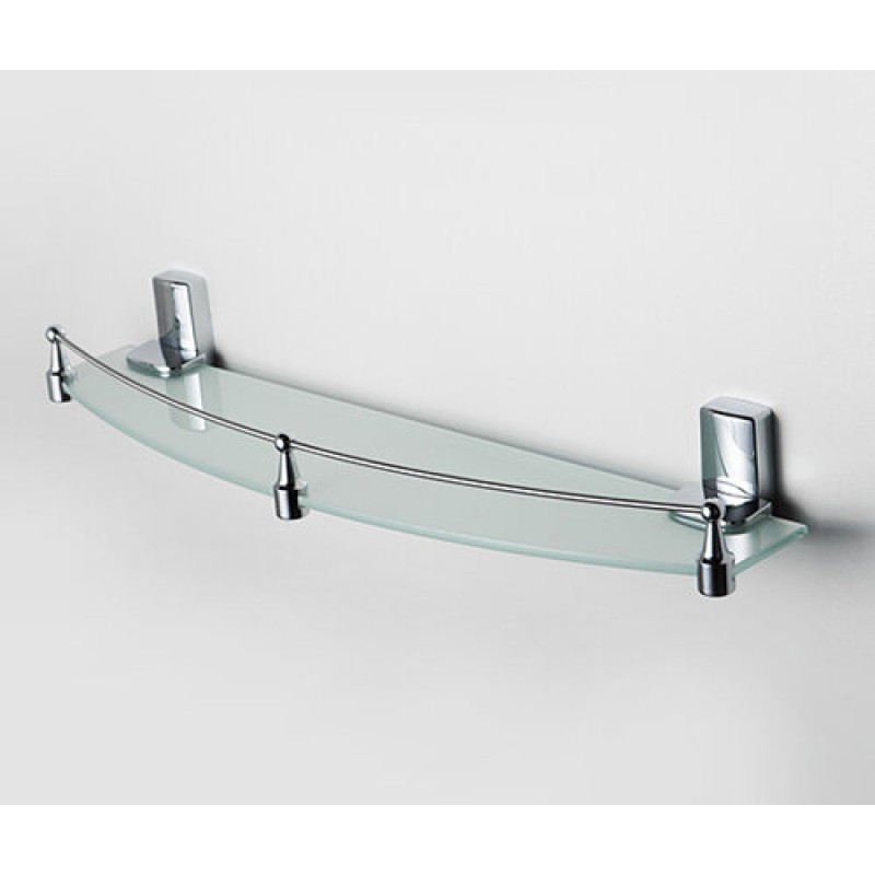 Полка стеклянная WasserKRAFT Leine, K-5044, хром