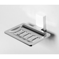 Мыльница-решетка WasserKRAFT Leine, K-5069W, белый/хром
