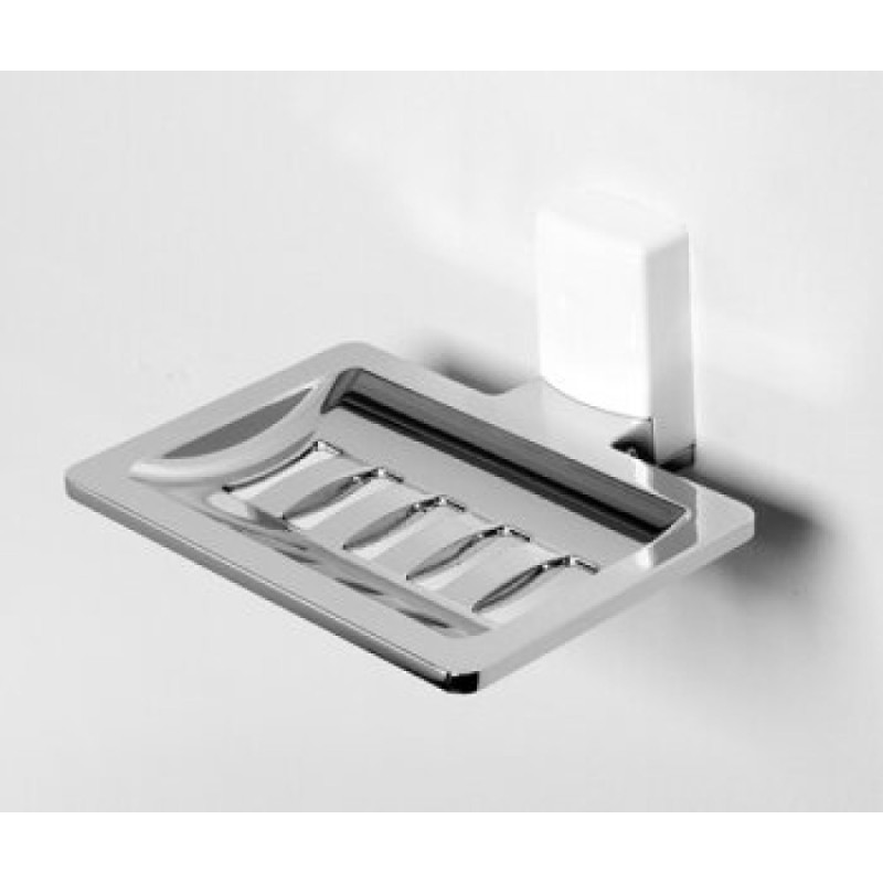 Мыльница-решетка WasserKRAFT Leine, K-5069W, белый/хром