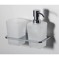 Держатель стакана и дозатора WasserKRAFT Leine, K-5089, хром