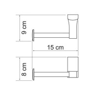Держатель для туалетной бумаги WasserKRAFT Leine, K-5096W, белый/хром