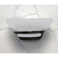 Мыльница с держателем WasserKRAFT Glan K-5129, PVD - покрытие, цвет черный