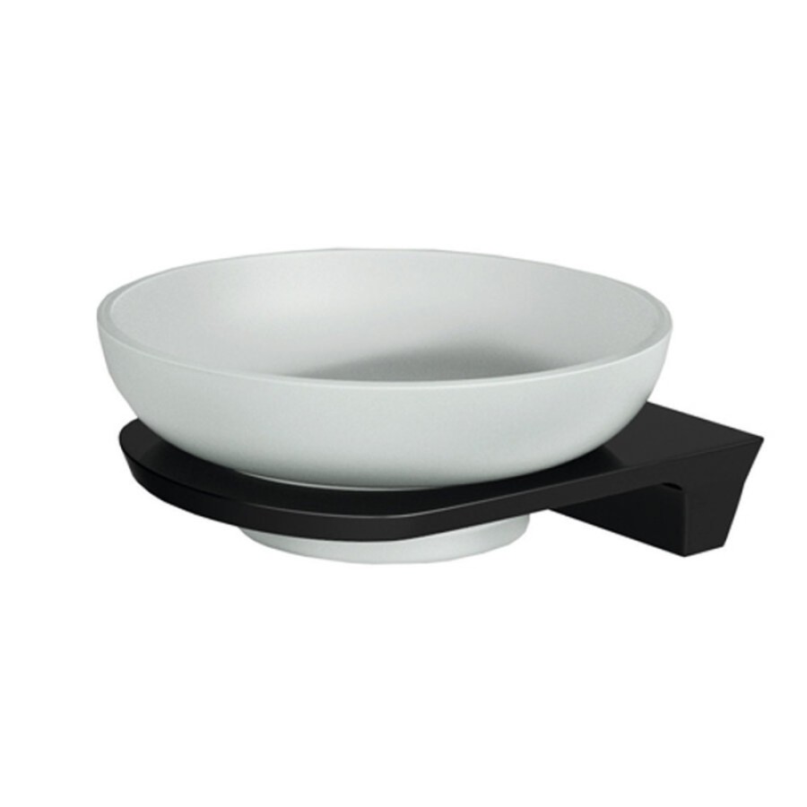 Мыльница с держателем WasserKRAFT Glan K-5129, PVD - покрытие, цвет черный
