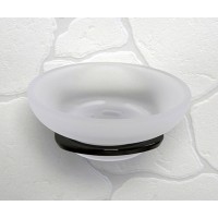 Мыльница с держателем WasserKRAFT Glan K-5129, PVD - покрытие, цвет черный