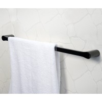 Полотенцедержатель одинарный WasserKRAFT Glan K-5130, 64 см, PVD-покрытие, цвет черный