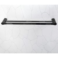 Полотенцедержатель двойной WasserKRAFT Glan K-5140, 64 см, PVD-покрытие, цвет черный