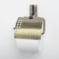 Держатель для туалетной бумаги WasserKRAFT Exter, с крышкой, K-5225, бронза